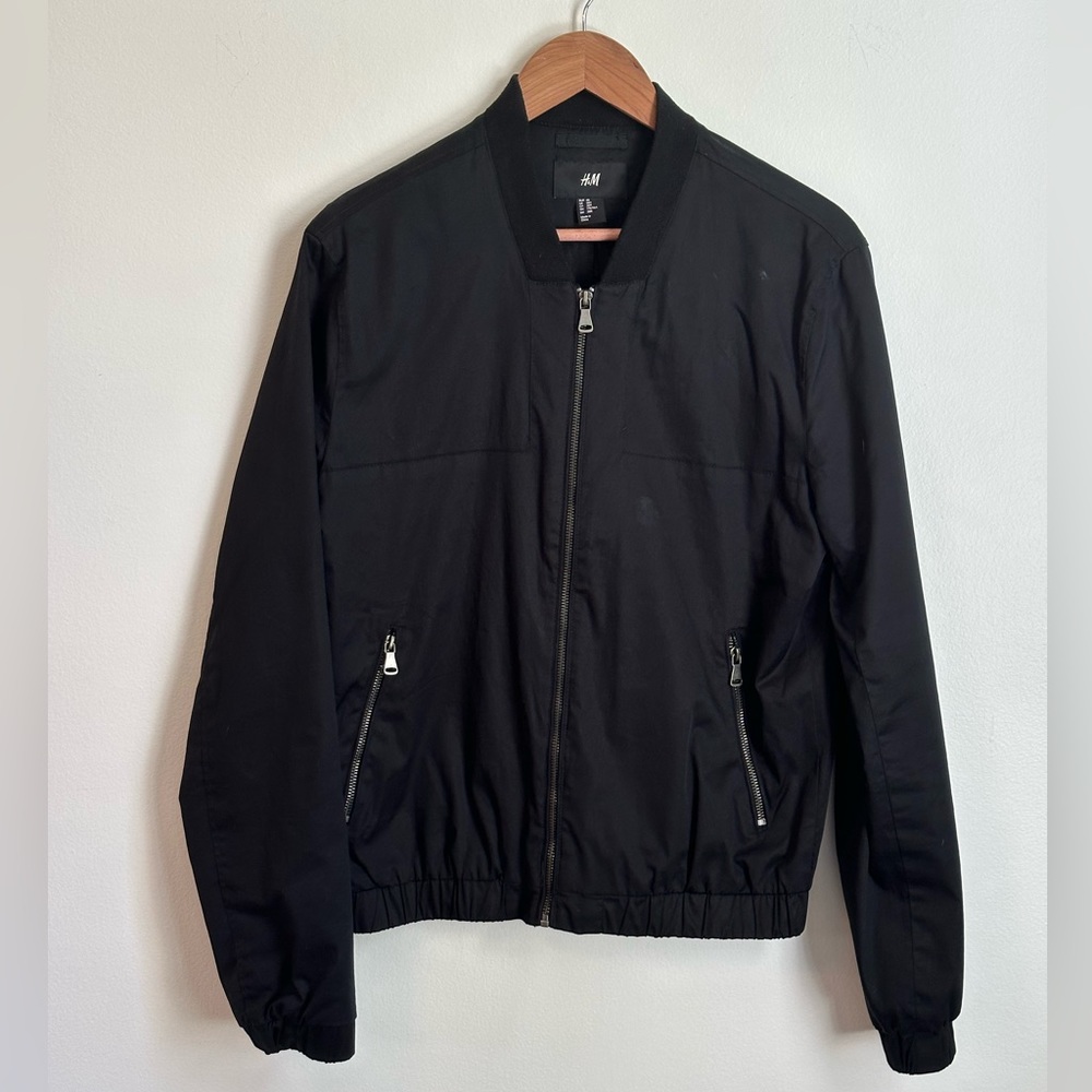 H&M Bomber Jacket - Black - 38R